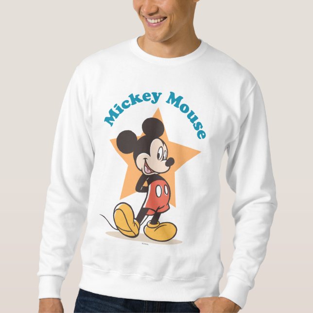 Sweatshirt Graphique du nom de star de Mickey Mouse (Devant)