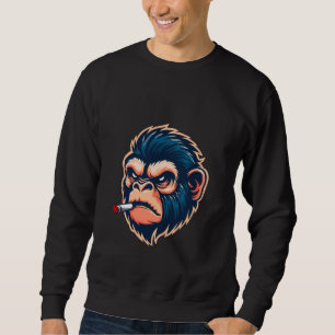 Sweatshirt graphique Singe en colère pour hommes
