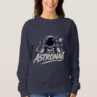 Sweatshirt Graphisme d'astronaute spatial, Galaxie d'astronau