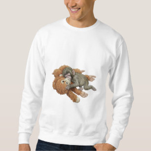 Sweatshirt Graphisme de Monkey Punch, bébé singe orang-outan 
