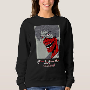 Sweatshirt Graphisme Démon Devil Harajuku Esthétique Tokyo 1