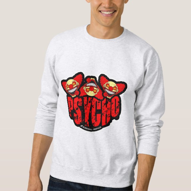 Sweatshirt Graphismes loufoques PSYCHO (Devant)
