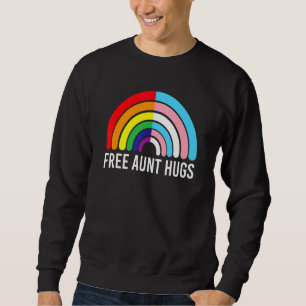 Sweatshirt Gratuit Tantes Hugues Arc-en-ciel Transgenre Drape