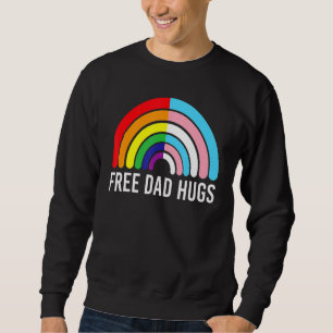 Sweatshirt Gratuit Tantes Hugues Arc-en-ciel Transgenre Drape