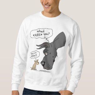 Sweatshirt Great dane et noir de chiwawa