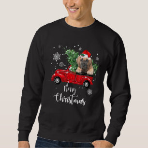 Sweatshirt Great Dane Puppy Ride Camion rouge Pajama de Noël