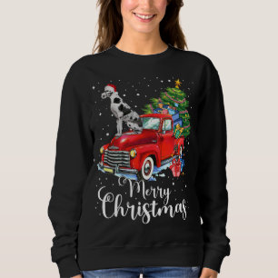 Sweatshirt Great Dane Rides Camion rouge Pajama de Noël