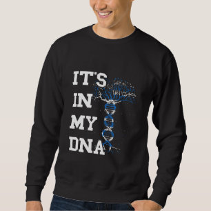 Sweatshirt Grèce C'est dans mon ADN Hellénique Grec Drapeau A