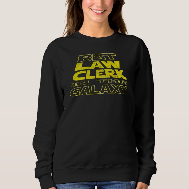 Sweatshirt Greffier Conception de dos d'espace (Devant)