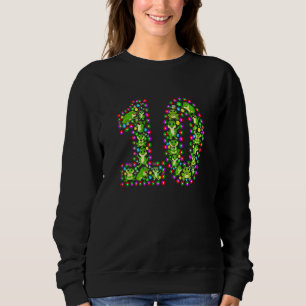 Sweatshirt Grenouille 10 ans 10e fête d'anniversaire B Jour G