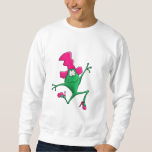 Sweatshirt Grenouille heureuse rose de Stilletto
