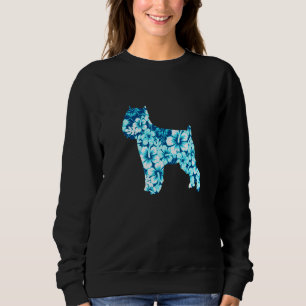 Sweatshirt Griffon bruxellois Aloha Chien Hawaïen 1
