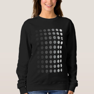 Sweatshirt Grille géométrique circulaire solide transparente