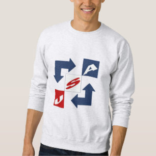 Sweatshirt gris homme  DESIGN  USA 