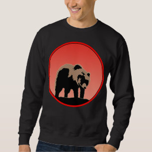 Sweatshirt Grizzly Bear au coucher du soleil - Art original d