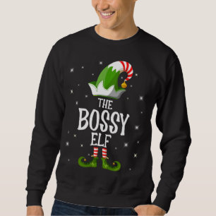 Sweatshirt Groupe de jumelage des elfes Bossy Noël