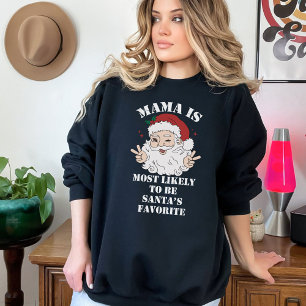 Sweatshirt Groupe De Noël Le Plus Susceptible De Personnalise