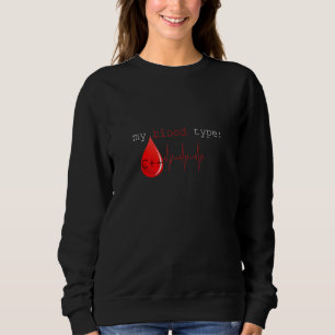 Sweatshirt Groupe de programmeurs de type sanguin C++ Program