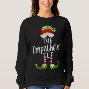 Sweatshirt Groupe Elf Empathétique Noël Pajama Party