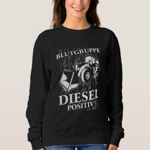 Sweatshirt Groupe sanguin Roue de chargeur de l'excavateur di