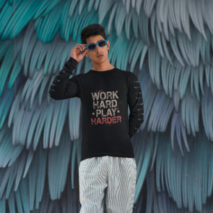 Sweatshirt Grunge Work Harder - Drôle Travail