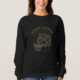 Sweatshirt Guerrier Dragon Vintage