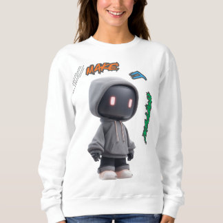 Sweatshirt Guillemets de motivation de 3 mots et compatibles