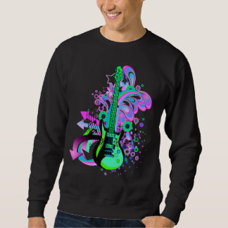 Sweatshirt Guitare sauvage (noir)