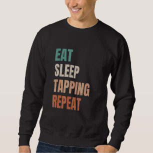 Sweatshirt Guitariste Vintage Manger Dormir Tapping Répéter G