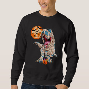 Sweatshirt Halloween Dinosaur Citrouille Garçons Enfants Dino