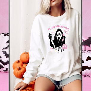 Sweatshirt Halloween Ghost Face Drôle Femmes