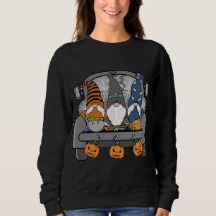Sweatshirt Halloween Gnomes Funny Monstres Citrouille Spice W
