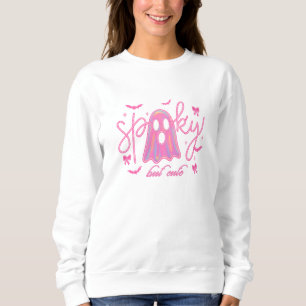Sweatshirt Halloween néon rose éffrayant mais mignonEsthétiqu