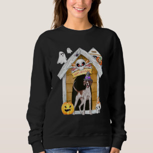 Sweatshirt Halloween Pointer Chien Sorcière Haunch Maison