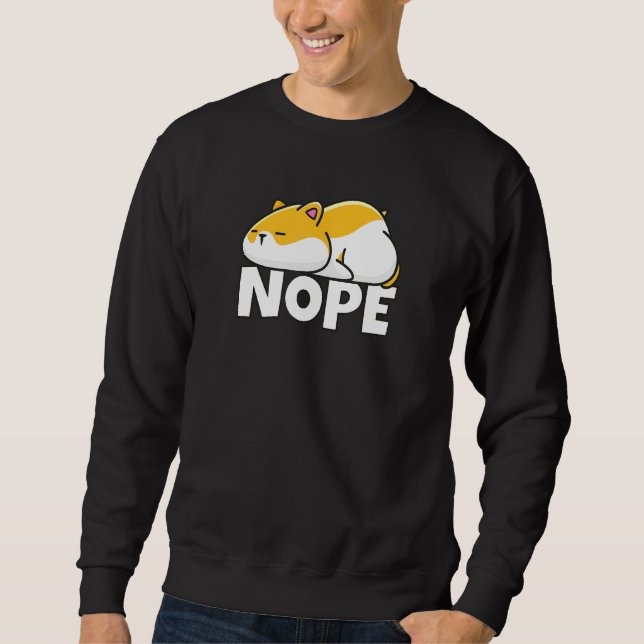 Sweatshirt Hamster Nope (Devant)