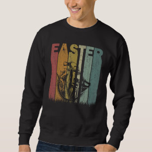 Sweatshirt Handyman de Pâques Retro Graphisme drôle Cos de Pâ