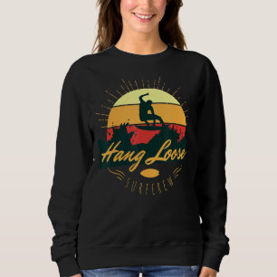 Sweatshirt Hang Loose Surf Crew Surf Retro Vintage été