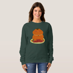Sweatshirt Happest Harvest Citrouille Chat