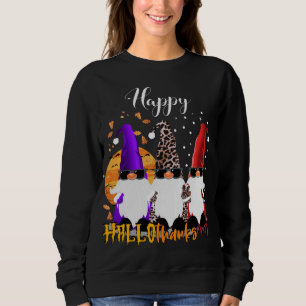 Sweatshirt Happy Hallothanksmas Gnomes Halloween Christmas