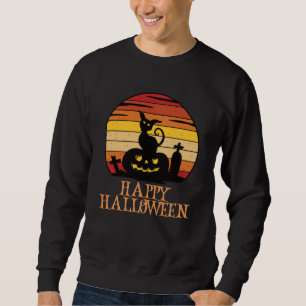 Sweatshirt Happy Halloween drôle caractère Déplaisant