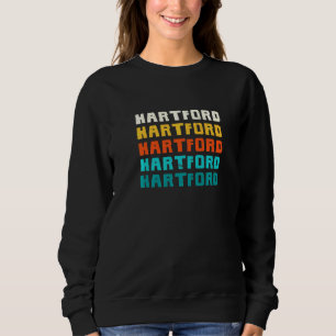 Sweatshirt Hartford Connecticut Vintage Ct Retro Collection A
