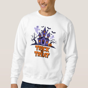 Sweatshirt Haunted house fun pour les friandises d'Halloween!