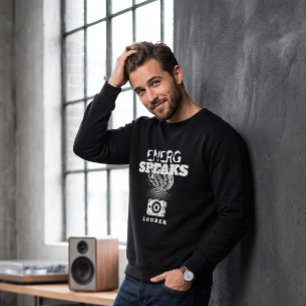 Sweatshirt Haut-parleur Rétro Onde Sonore Énergie Parle Plus
