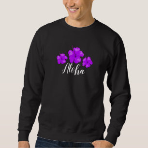 Sweatshirt Hawaii Hibiscus Fleur Hawaii Surfer Style Hawaii V