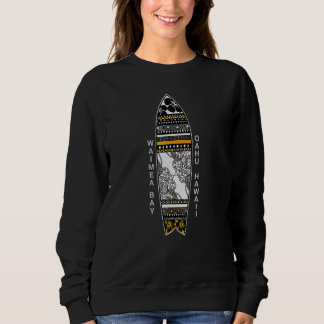 Sweatshirt Hawaii Waimea Bay North Shore Oahu Surf