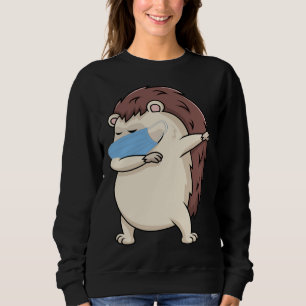 Sweatshirt Hérisson Dabbing Avec Masque Facial Dab Lapin