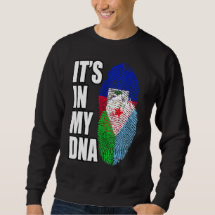 Sweatshirt Héritage Du Drapeau ADN Mix Haïtien Et Djibouti