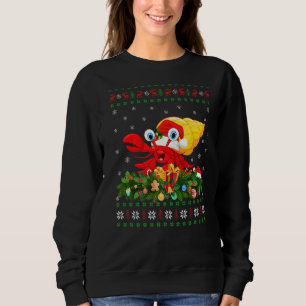 Sweatshirt Hermit Crabe Lover Xmas Santa Hat Ugly Hermit Crab