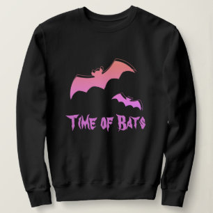 Sweatshirt Heure des chauves-souris - Pink & Purple Abstrait