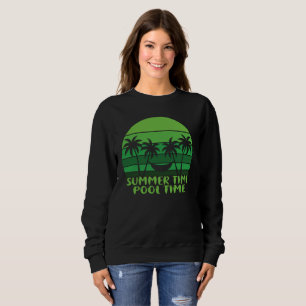 SWEATSHIRT HEURE D'ÉTÉ PISCINE.